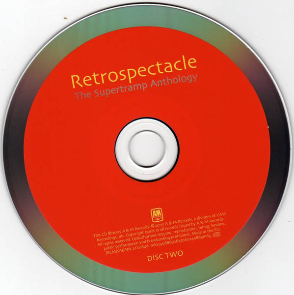 Supertramp  Retrospectacle; The Supertramp Anthology : CD2